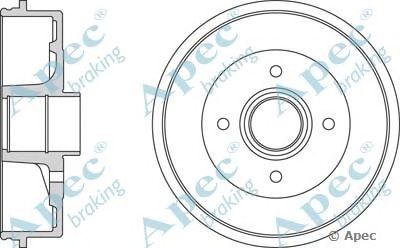 APEC BRAKING drm9136 -  Тормозной барабан
